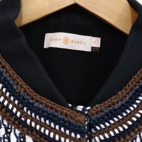 E2 Final Price 💐Tory Burch 2 textured lined jacket zip front - Picture 2 of 5